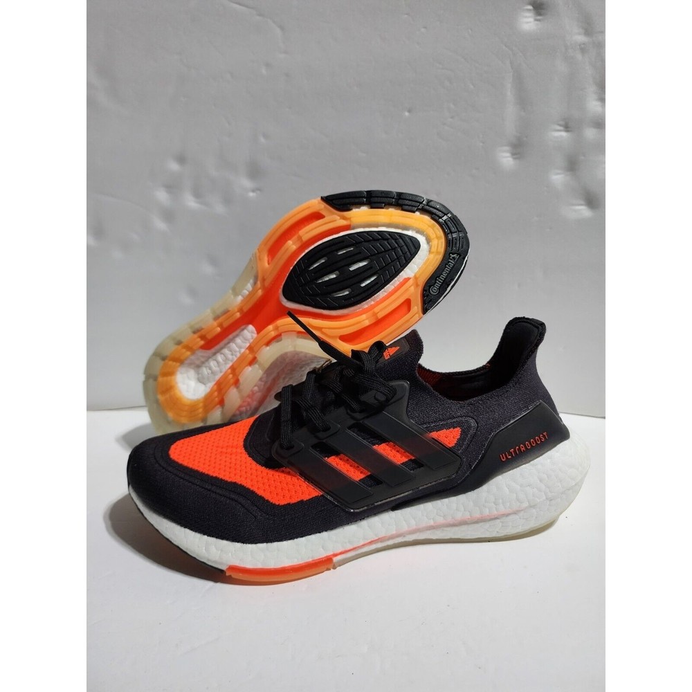 New Adidas UltraBoost 21 Carbon Solar Red 2021 Shoe FZ2559 Men's Size 10.5